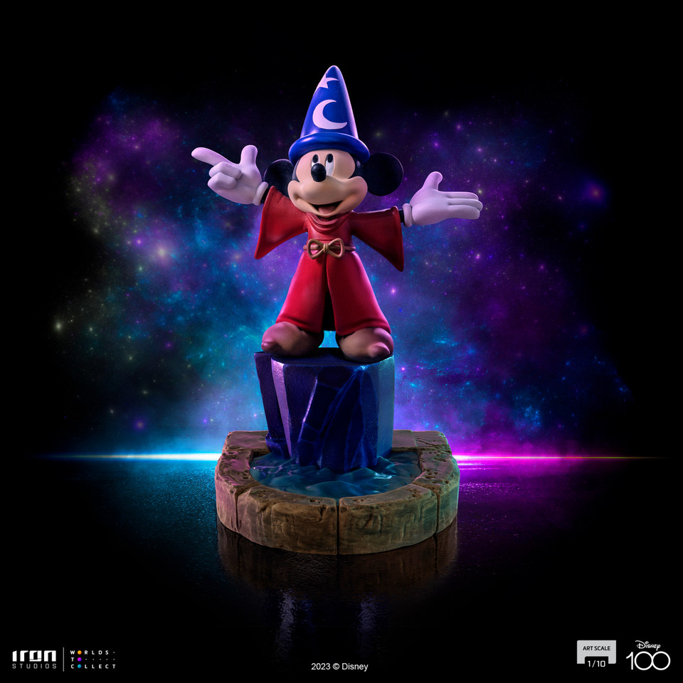 Iron Studios Disney 100 Fantasia Sorcerer's Apprentice Mickey Limited Edition Art Scale 1/10 Statue Iron Studios Disney 100 Fantasia Sorcerer's Apprentice Mickey Limited Edition Art Scale 1/10 Statue