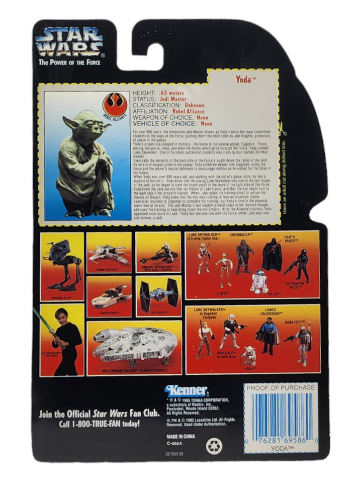Kenner Star Wars POTF Yoda Action Figure