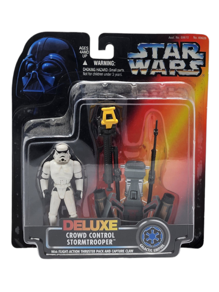 Kenner Star Wars POTF Deluxe Crowd Control Stormtrooper Action Figure