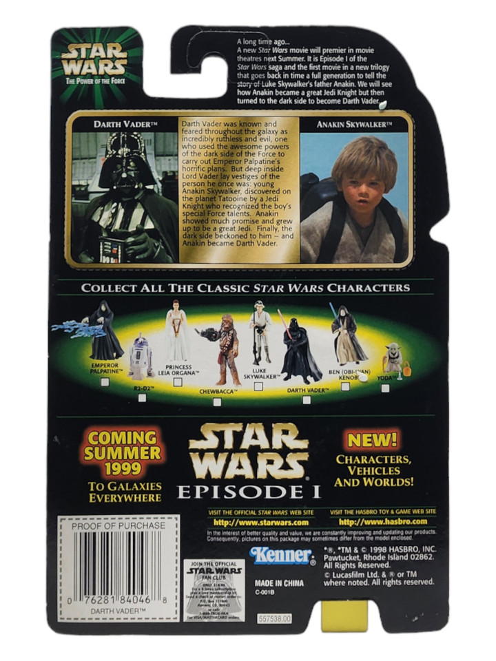 Hasbro Star Wars POTF Darth Vader Action Figure Hasbro Star Wars POTF Darth Vader Action Figure