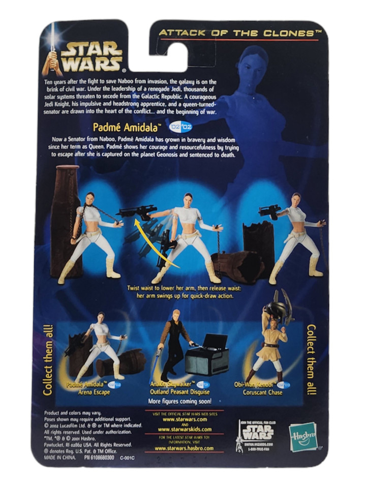 Hasbro Star Wars Attack of the Clones Padmé Amidala Action Figure Hasbro Star Wars Attack of the Clones Padmé Amidala Action Figure