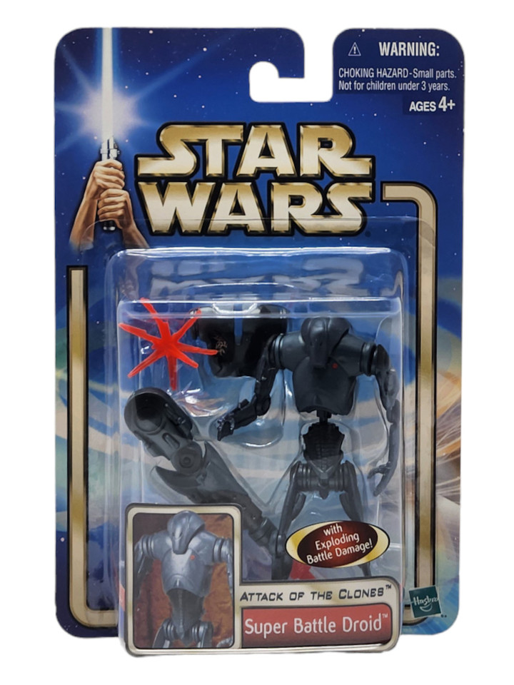 Hasbro Star Wars Attack of the Clones Super Battle Droid Action Figure Hasbro Star Wars Attack of the Clones Super Battle Droid Action Figure
