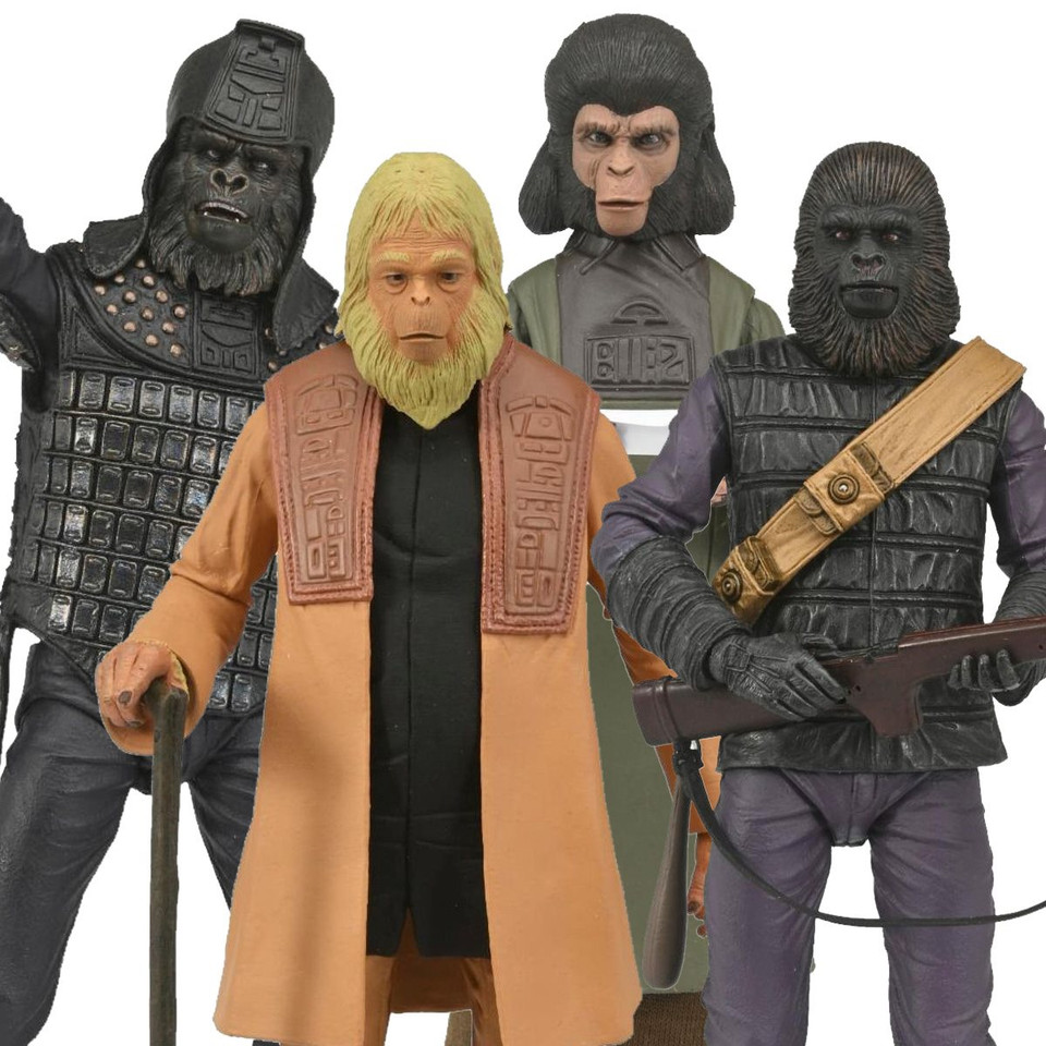 NECA Planet of the Apes Legacy Series 7-Inch Scale Action Figure Set of 4