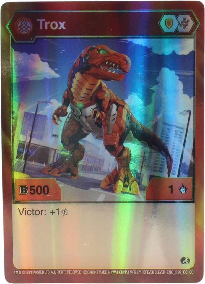 Bakugan Trox Collector Figure with 2 Trading Cards and Coin