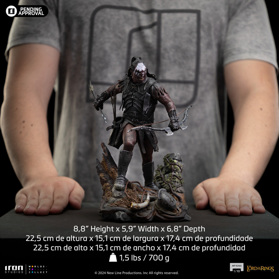 Iron Studios The Lord of the Rings Lurtz Uruk-Hai Leader Limited Edition 1/10 Art Scale Statue