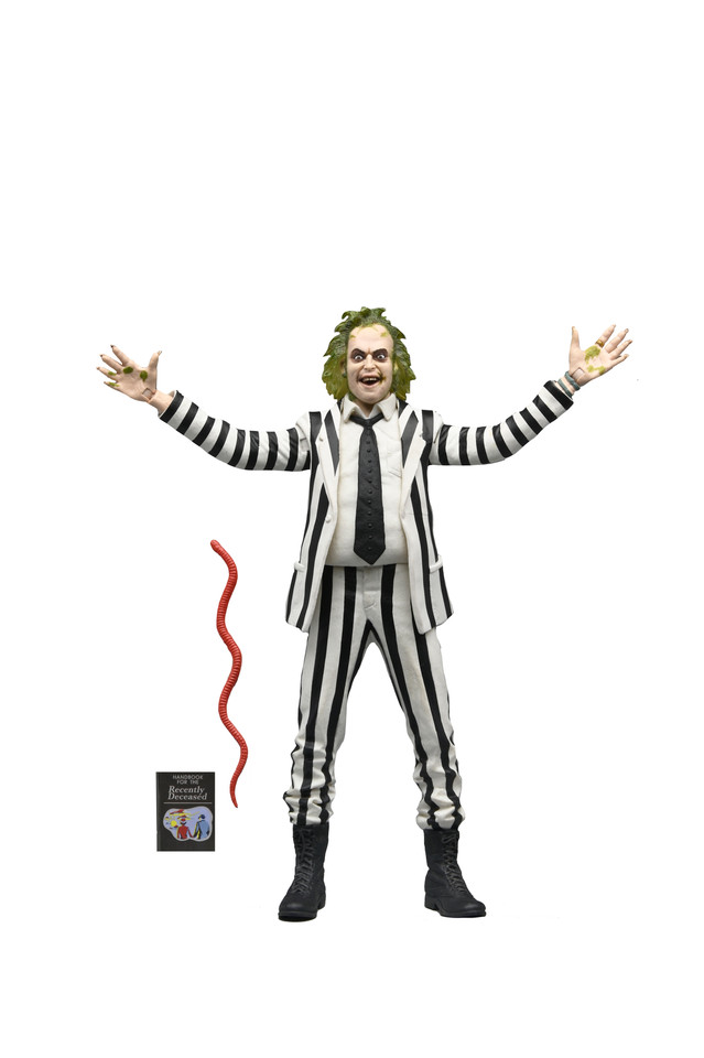 NECA Beetlejuice (1988) Black and White Striped Suit 7-Inch Scale Action Figure