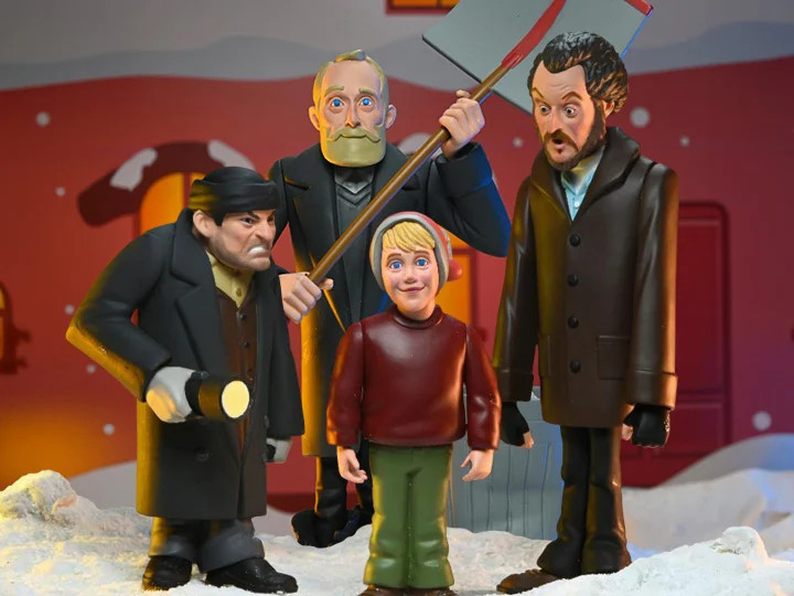NECA Home Alone Toony Classics Set of 4 Figures - Iconic Holiday
