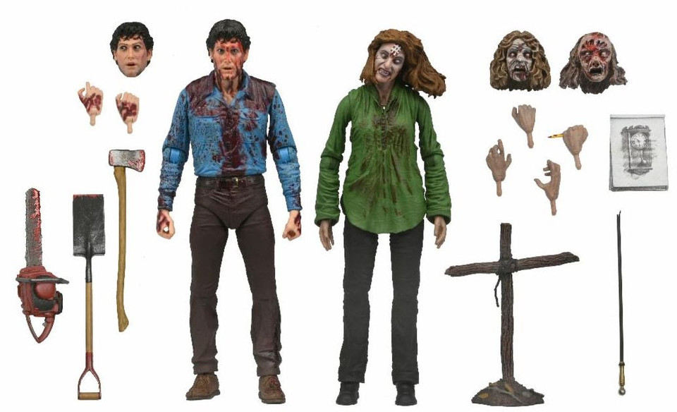 NECA Evil Dead Ultimate Bloody Ash and Cheryl Williams 7-Inch Scale Action Figure 2-Pack