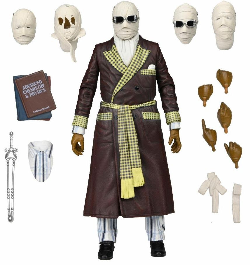 NECA Universal Monsters Ultimate Invisible Man Figure Kemp House Color Version 7-Inch Scale Action Figure