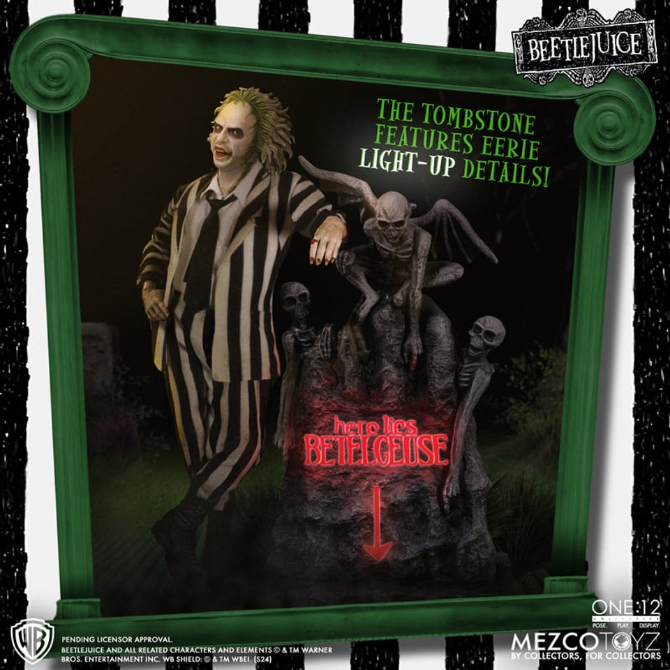 [PRE-ORDER] Mezco Toyz Beetlejuice Deluxe Edition One:12 Collective Action Figure