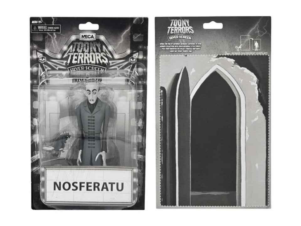 NECA Toony Terrors Silver Screen Edition Assortment 6-Inch Scale Action Figure Set of 4