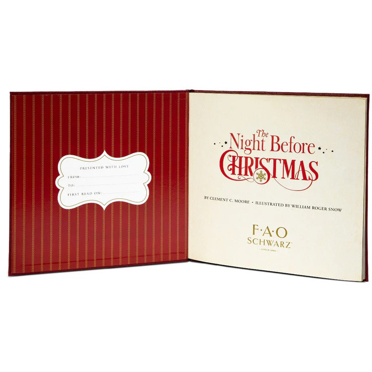 FAO Schwarz "The Night Before Christmas" Hardcover Classic Edition