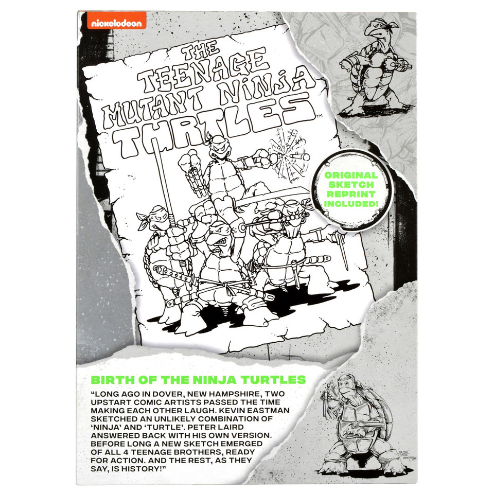 Teenage Mutant Ninja Turtles 40th Anniversary Black & White Original Sketch Set Of 4 (PX Previews Exclusive) Teenage Mutant Ninja Turtles 40th Anniversary Black & White Original Sketch Set Of 4 (PX Previews Exclusive)