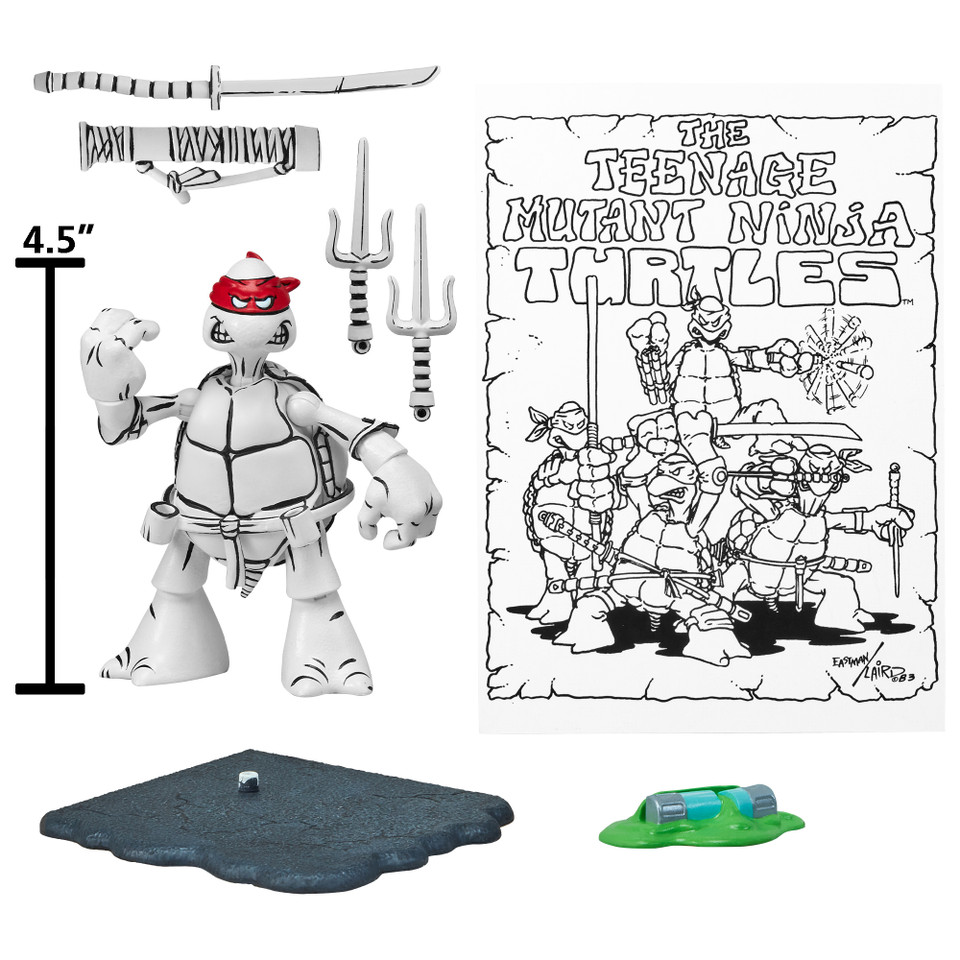Teenage Mutant Ninja Turtles 40th Anniversary Black & White Original Sketch Set Of 4 (PX Previews Exclusive) Teenage Mutant Ninja Turtles 40th Anniversary Black & White Original Sketch Set Of 4 (PX Previews Exclusive)