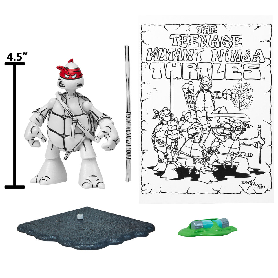 Teenage Mutant Ninja Turtles 40th Anniversary Black & White Original Sketch Set Of 4 (PX Previews Exclusive) Teenage Mutant Ninja Turtles 40th Anniversary Black & White Original Sketch Set Of 4 (PX Previews Exclusive)