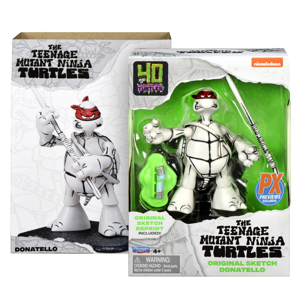 Teenage Mutant Ninja Turtles 40th Anniversary Black & White Original Sketch Set Of 4 (PX Previews Exclusive) Teenage Mutant Ninja Turtles 40th Anniversary Black & White Original Sketch Set Of 4 (PX Previews Exclusive)