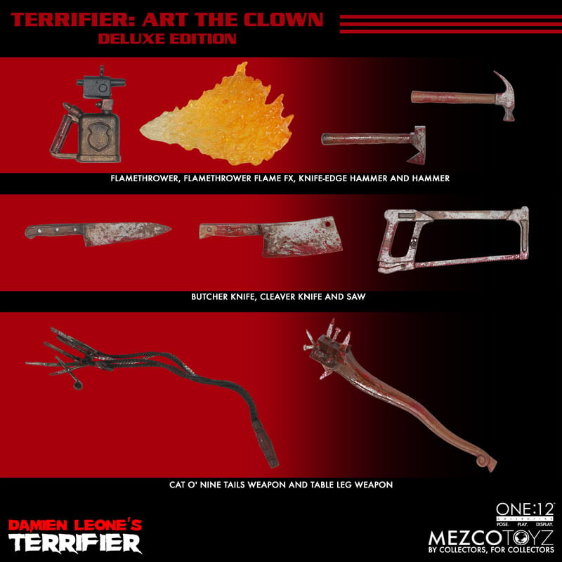 Mezco Toyz Terrifier Art the Clown Deluxe One:12 Collective Action Figure