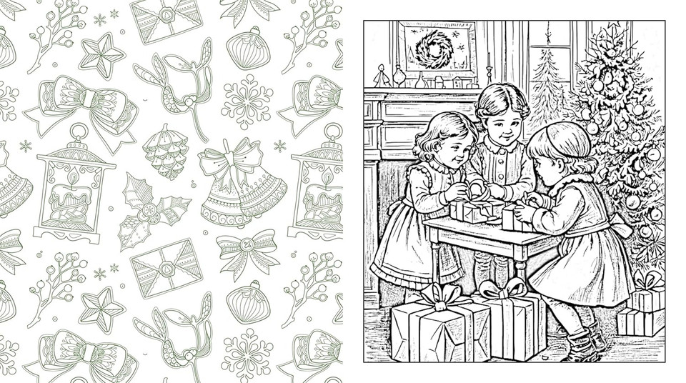 A Victorian Christmas Coloring Book: Color in the Nostalgic Traditions of Yule Times Past