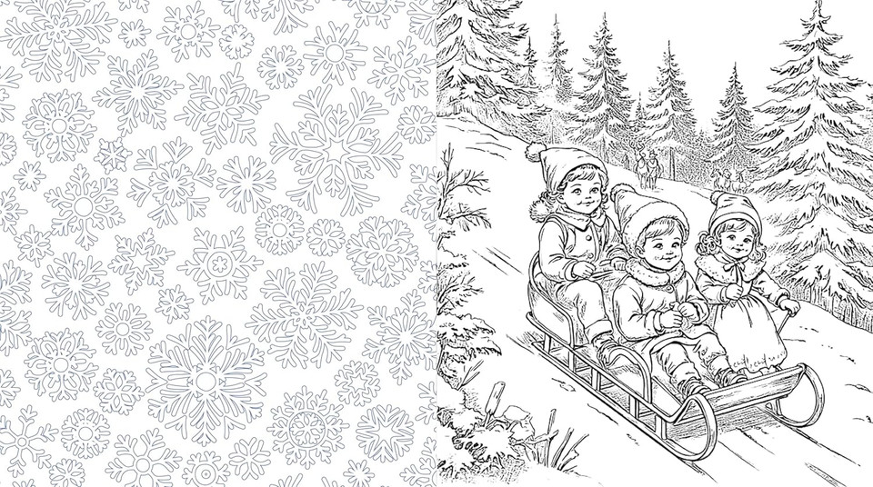 A Victorian Christmas Coloring Book: Color in the Nostalgic Traditions of Yule Times Past