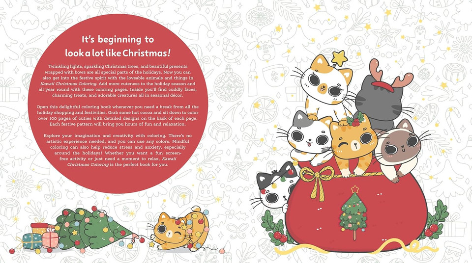 Christmas Cuties Coloring Book