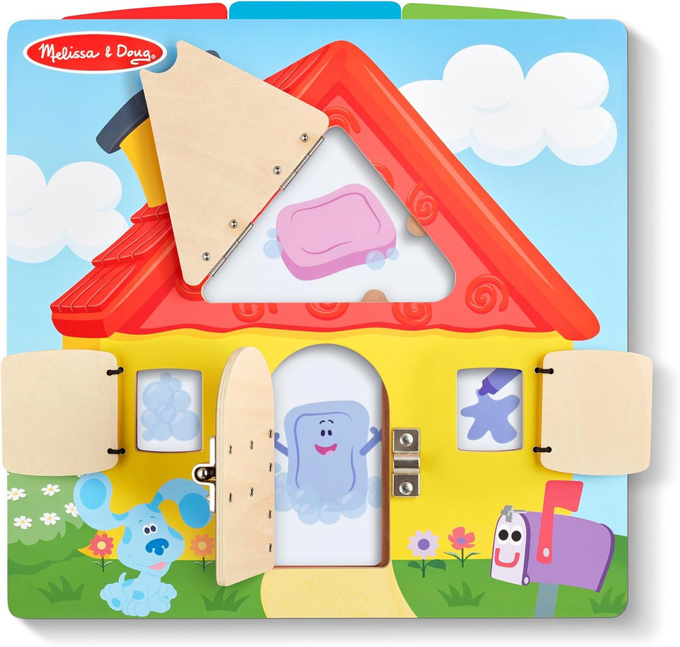 Melissa & Doug Blues Clues & You! Wooden Lift-The-Flap Activity Board