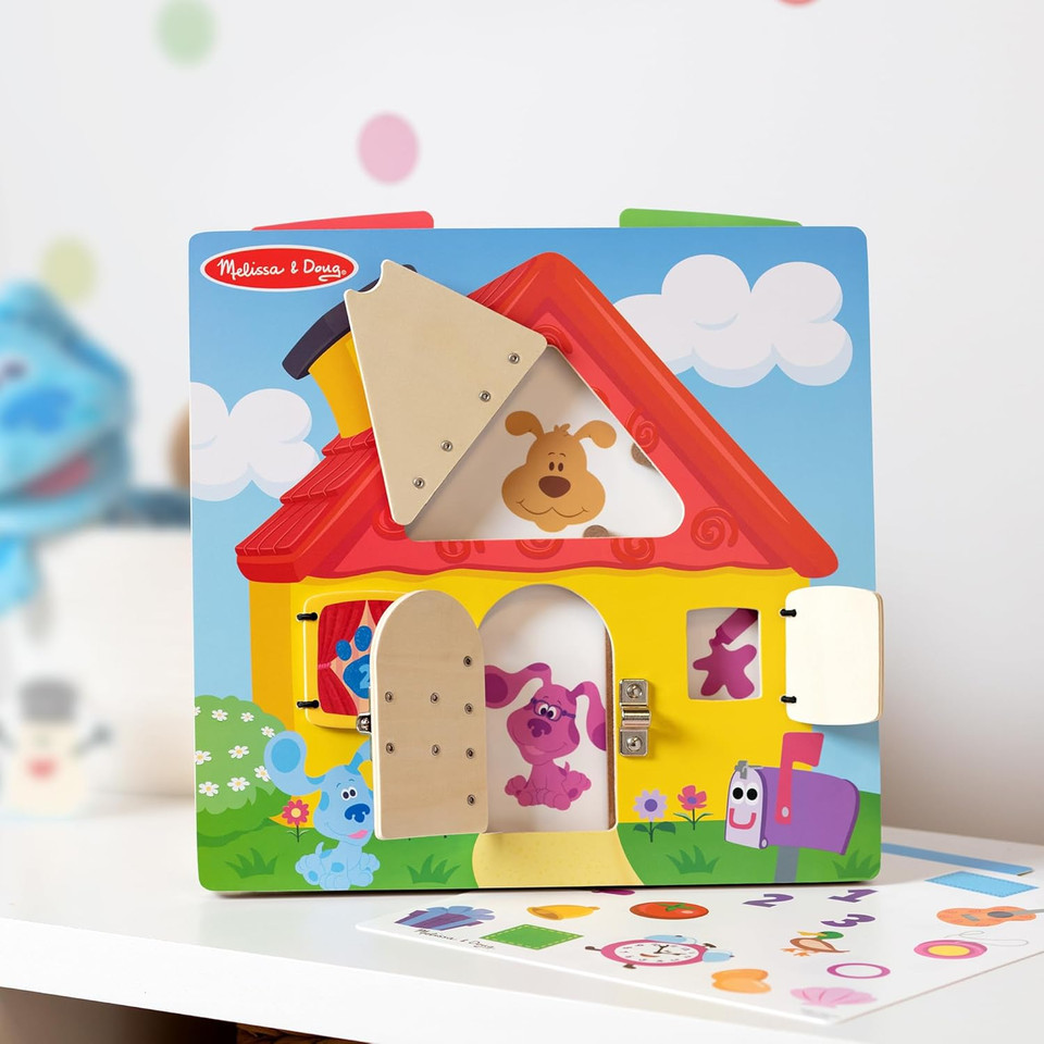 Melissa & Doug Blues Clues & You! Wooden Lift-The-Flap Activity Board