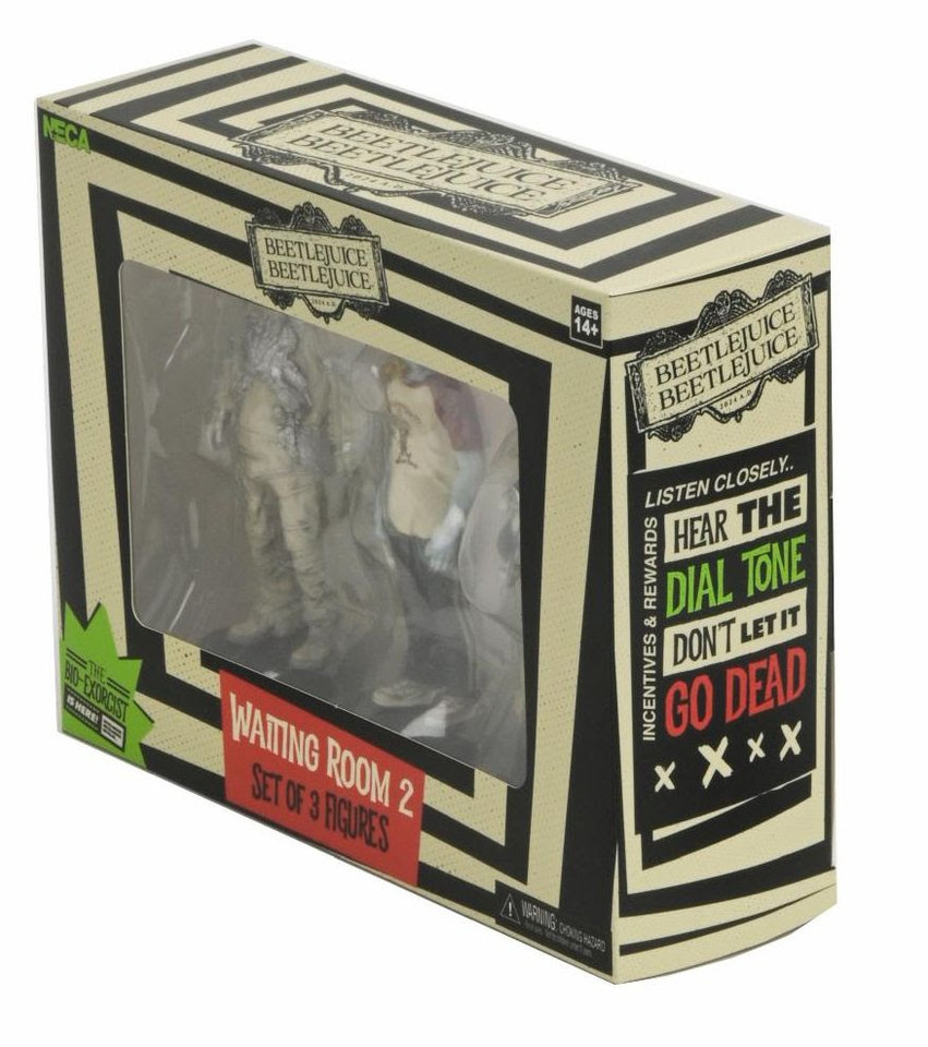 NECA Beetlejuice, Beetlejuice Waiting Room 2 3-Piece Figure Set NECA Beetlejuice, Beetlejuice Waiting Room 2 3-Piece Figure Set