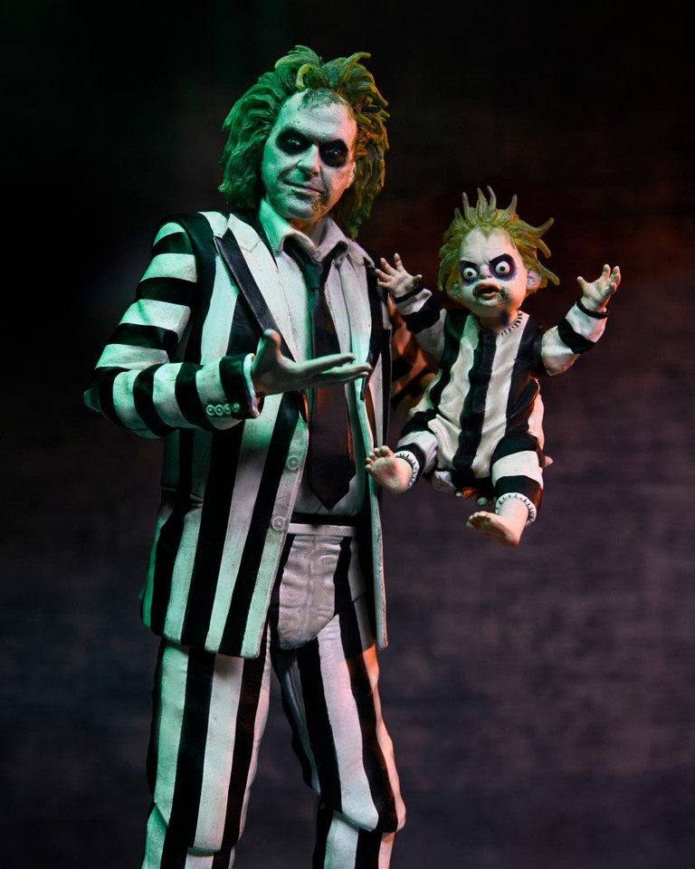 NECA Beetlejuice Beetlejuice Ultimate Striped Suit Beetlejuice 7-Inch Scale Action Figure