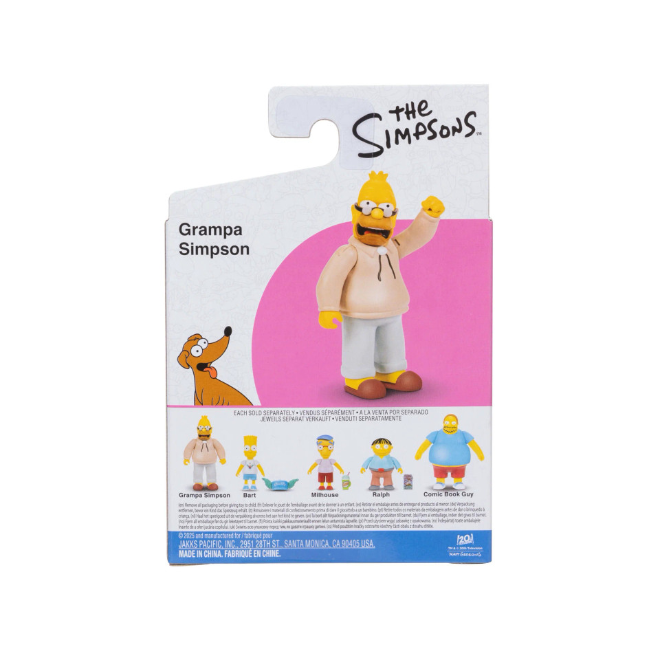 The Simpsons Wave 3 Grampa Simpson 2.5" Figure