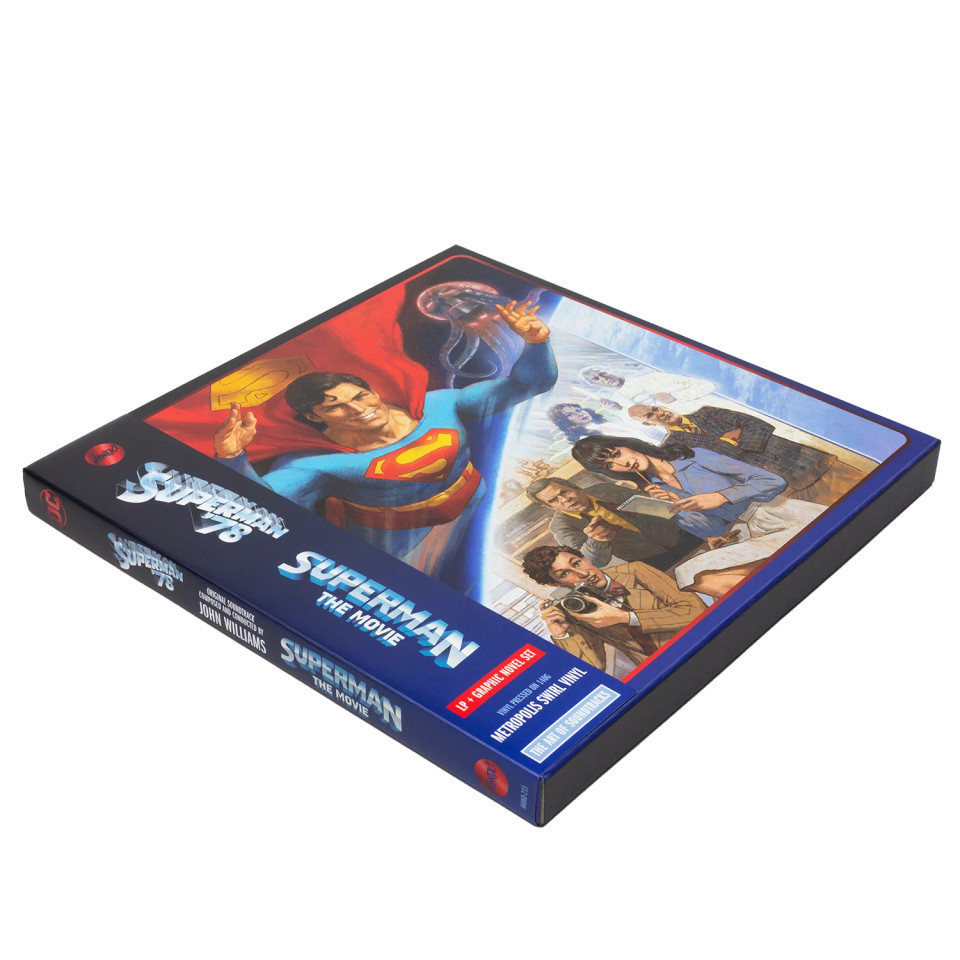 MONDO Superman: The Movie Original Soundtrack Vinyl 2XLP & Graphic Novel Box Set