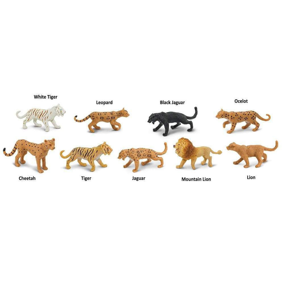 Big Cats TOOB® – Mini Wild Cat Figure Set