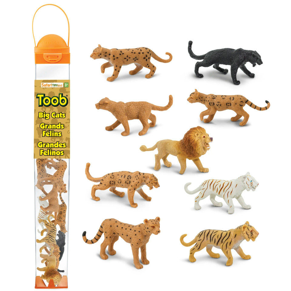 Big Cats TOOB® – Mini Wild Cat Figure Set