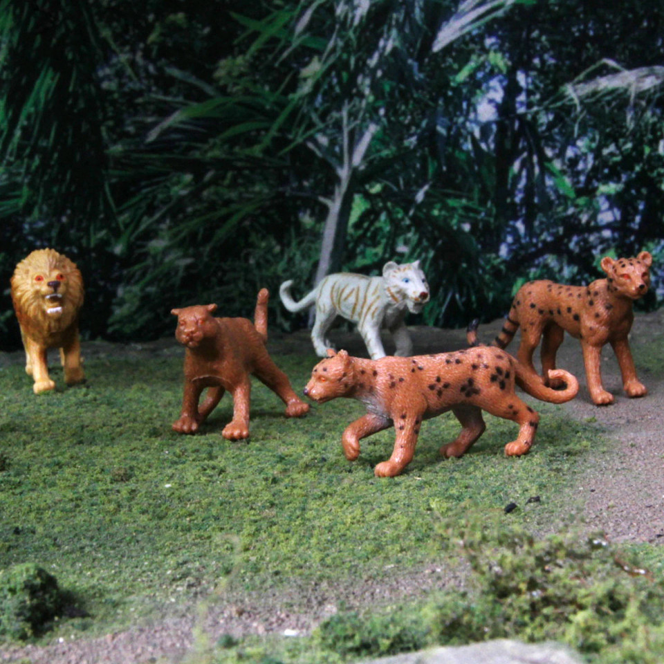 Big Cats TOOB® – Mini Wild Cat Figure Set