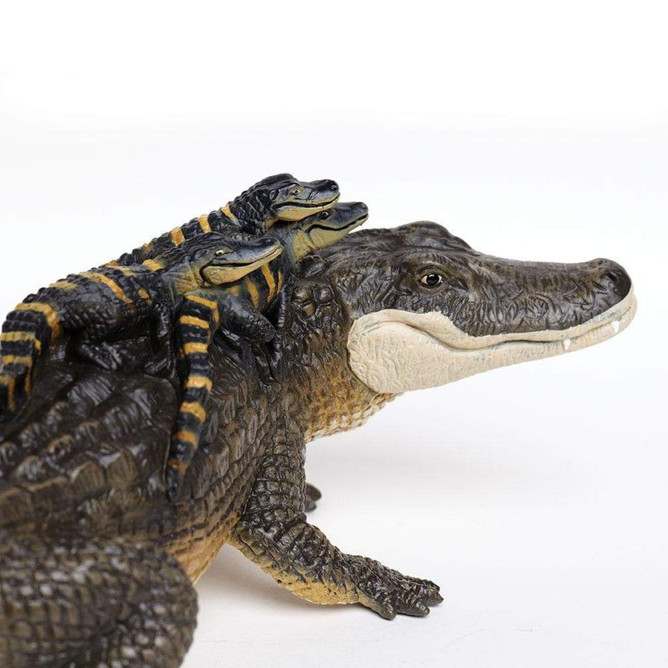 Alligator with Babies Toy – Realistic Wildlife Figure Alligator with Babies Toy – Realistic Wildlife Figure