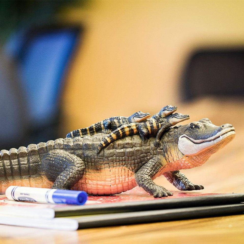 Alligator with Babies Toy – Realistic Wildlife Figure Alligator with Babies Toy – Realistic Wildlife Figure