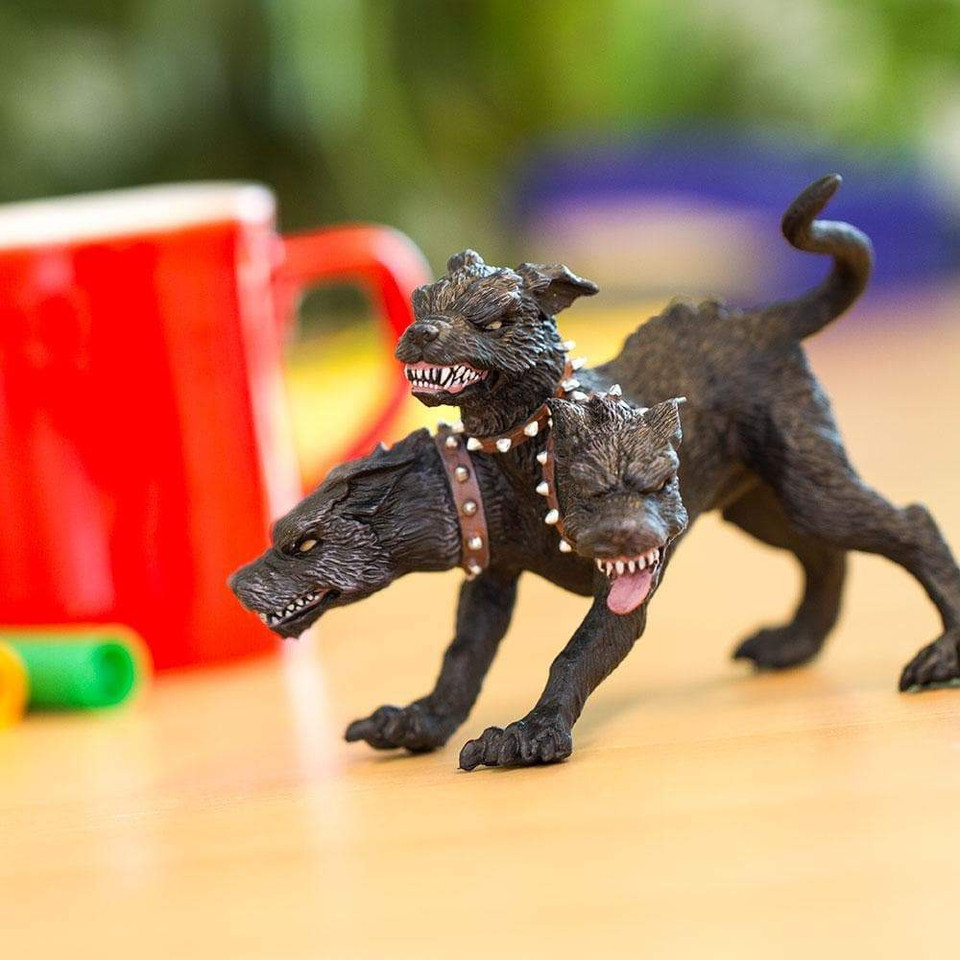 Cerberus Three-Headed Guardian Figure Cerberus Three-Headed Guardian Figure