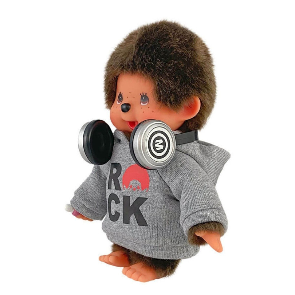 Monchhichi Pop Rockstar in Hoodie Plush Toy Monchhichi Pop Rockstar in Hoodie Plush Toy