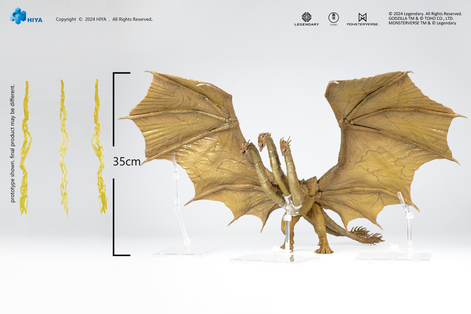 Godzilla: King of the Monsters â€“ King Ghidorah Gravity Beam Exquisite Basic Action Figure (Previews Exclusive)