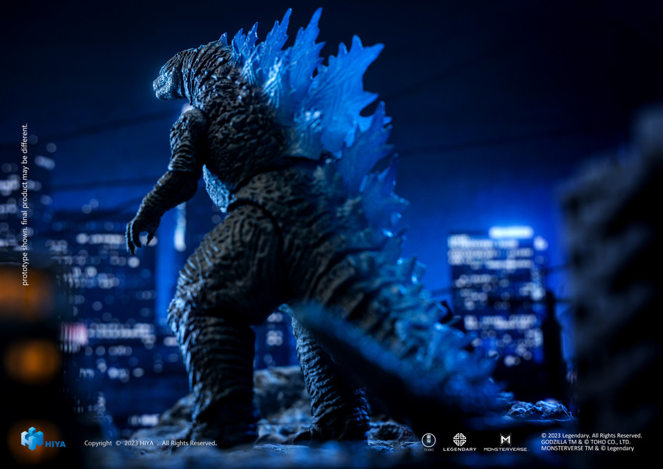 Godzilla vs. Kong â€“ Exquisite Basic Heat Ray Godzilla Translucent Version Action Figure (Previews Exclusive)