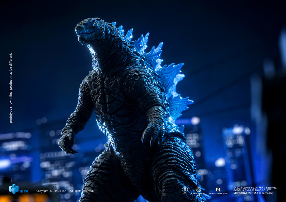 Godzilla vs. Kong â€“ Exquisite Basic Heat Ray Godzilla Translucent Version Action Figure (Previews Exclusive)
