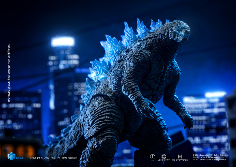 Godzilla vs. Kong â€“ Exquisite Basic Heat Ray Godzilla Translucent Version Action Figure (Previews Exclusive)