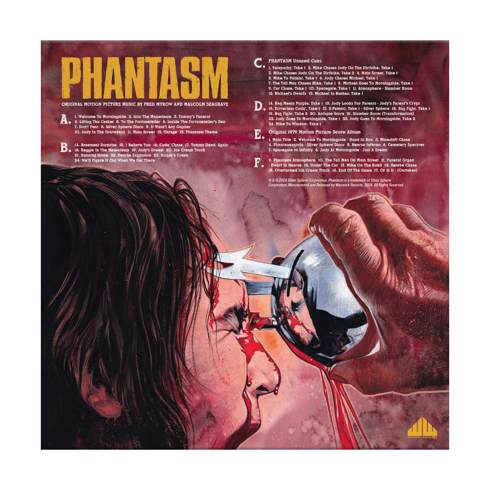 Waxwork Records Phantasm Original Soundtrack Vinyl LP