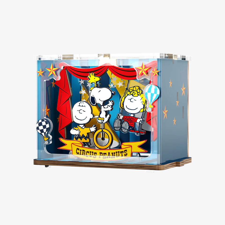 Puremind Peanuts Snoopy Mini Scene Talent Show Wooden Puzzle