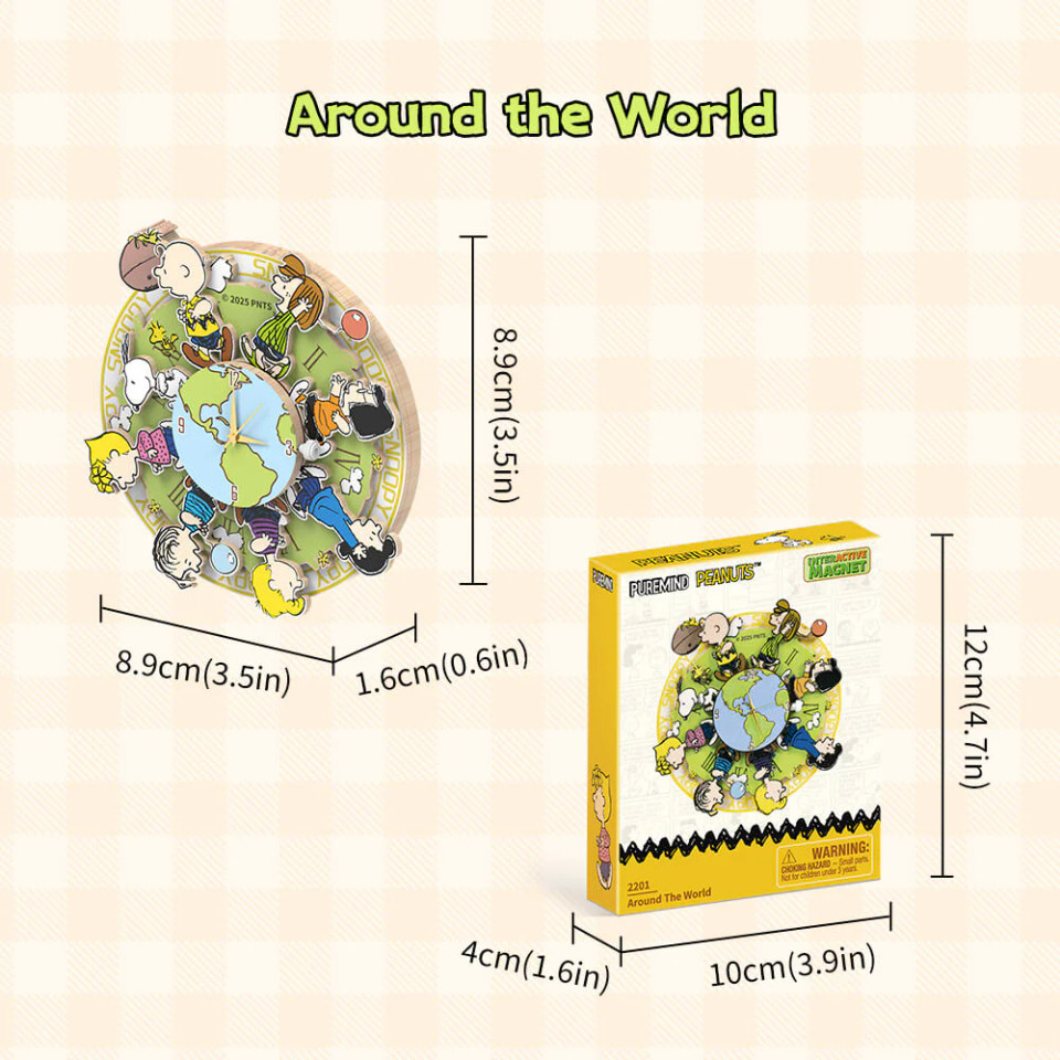 Snoopy – Around the World Interactive Magnet