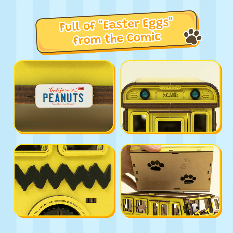 Puremind Peanuts Snoopy School Bus Puremind Peanuts Snoopy School Bus