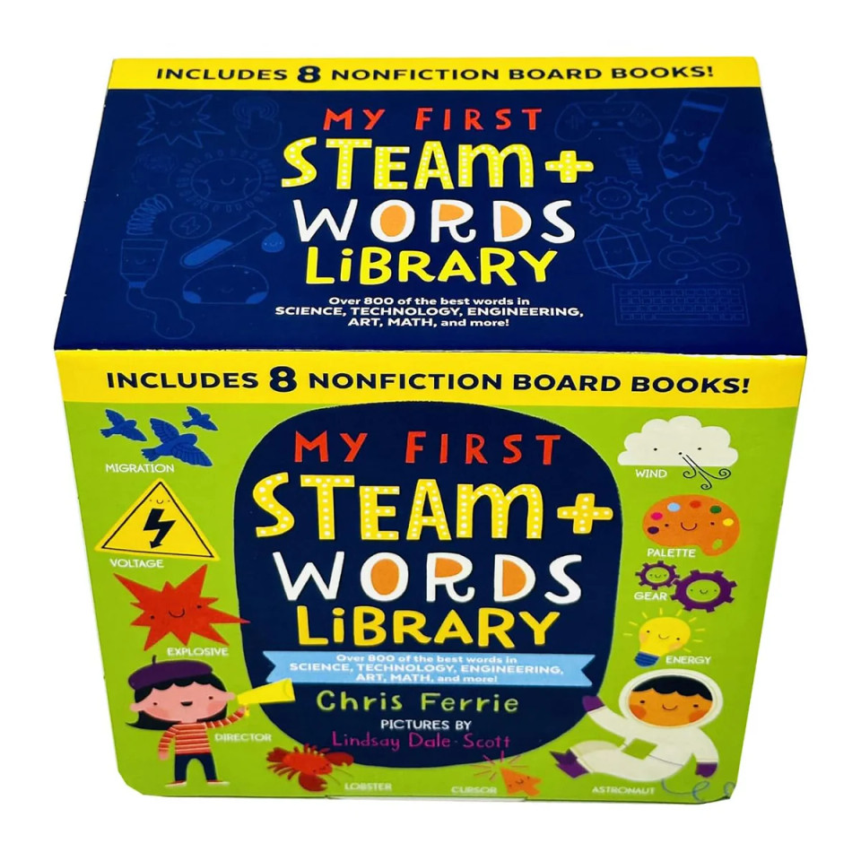 My First S.T.E.A.M.+ Words Library 8-Book Collection Boxed Set My First S.T.E.A.M.+ Words Library 8-Book Collection Boxed Set
