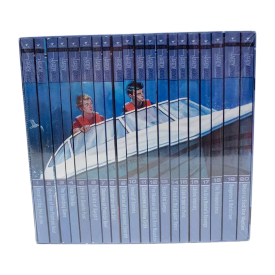 Hardy Boys Adventures: 20 Mystery-Filled Books Boxed Set (with Bonus Bookmark)