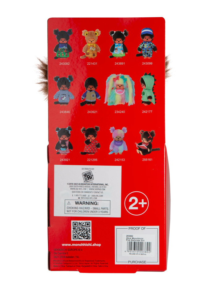 Monchhichi Bathrobe Girl Plush Doll