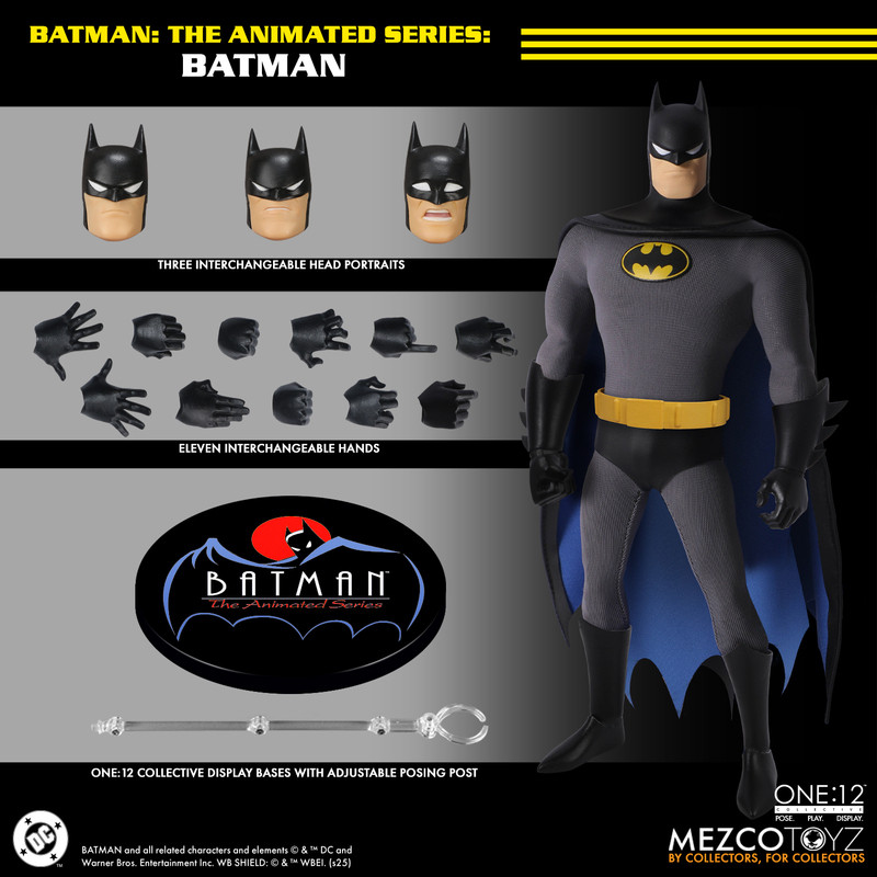 [PRE-ORDER] Mezco Toyz One:12 Collective Batman: The Animated Series Batman Action Figure