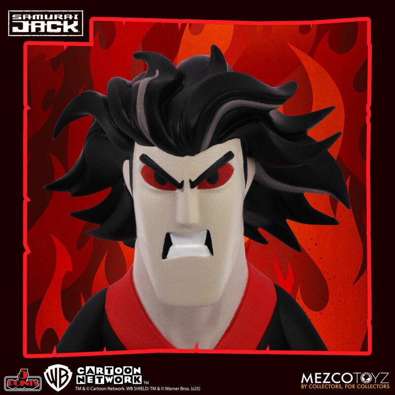 [PRE-ORDER] Mezco Toyz 5 Points Samurai Jack Deluxe Action Figure Set of 3